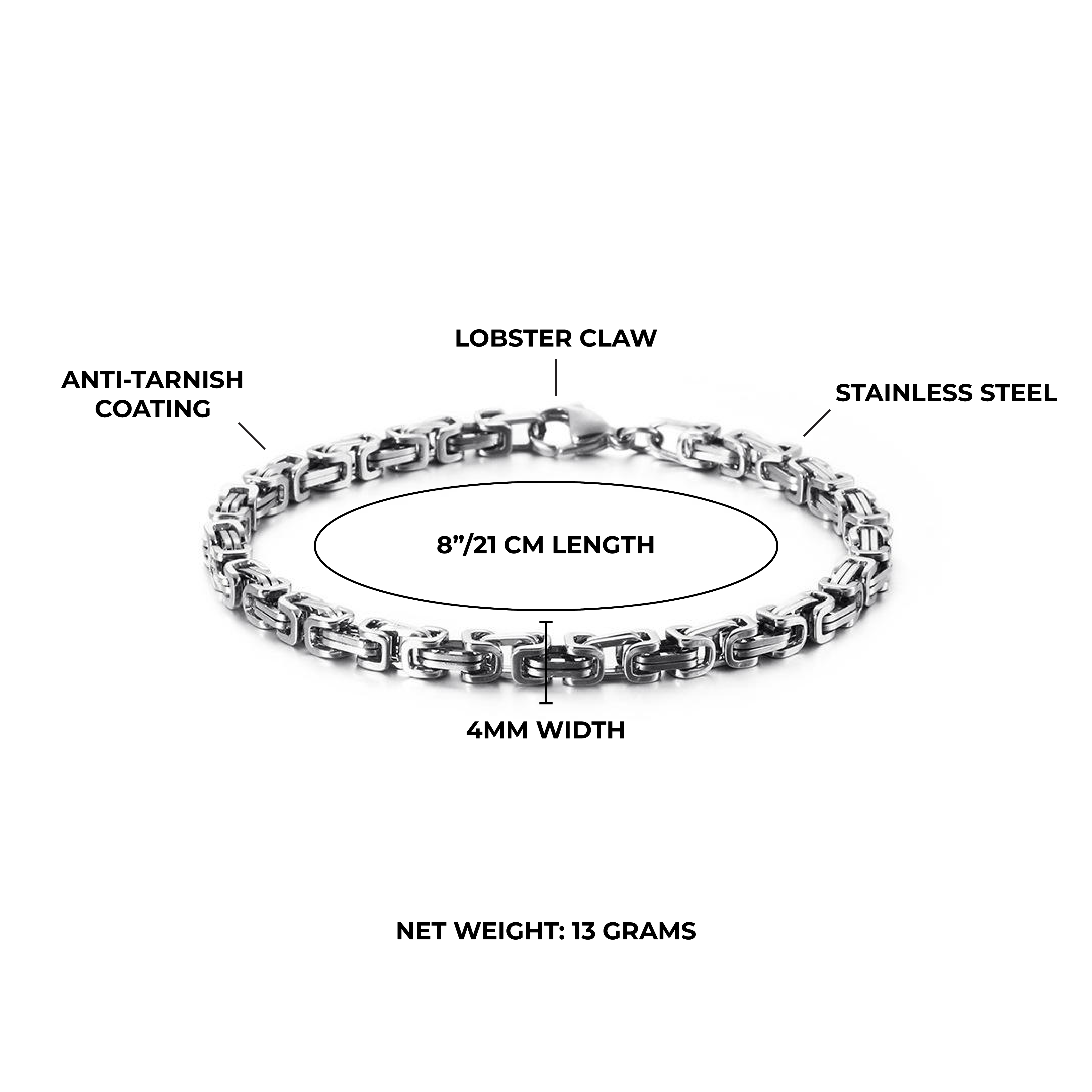 Byzantine Bracelet 4MM