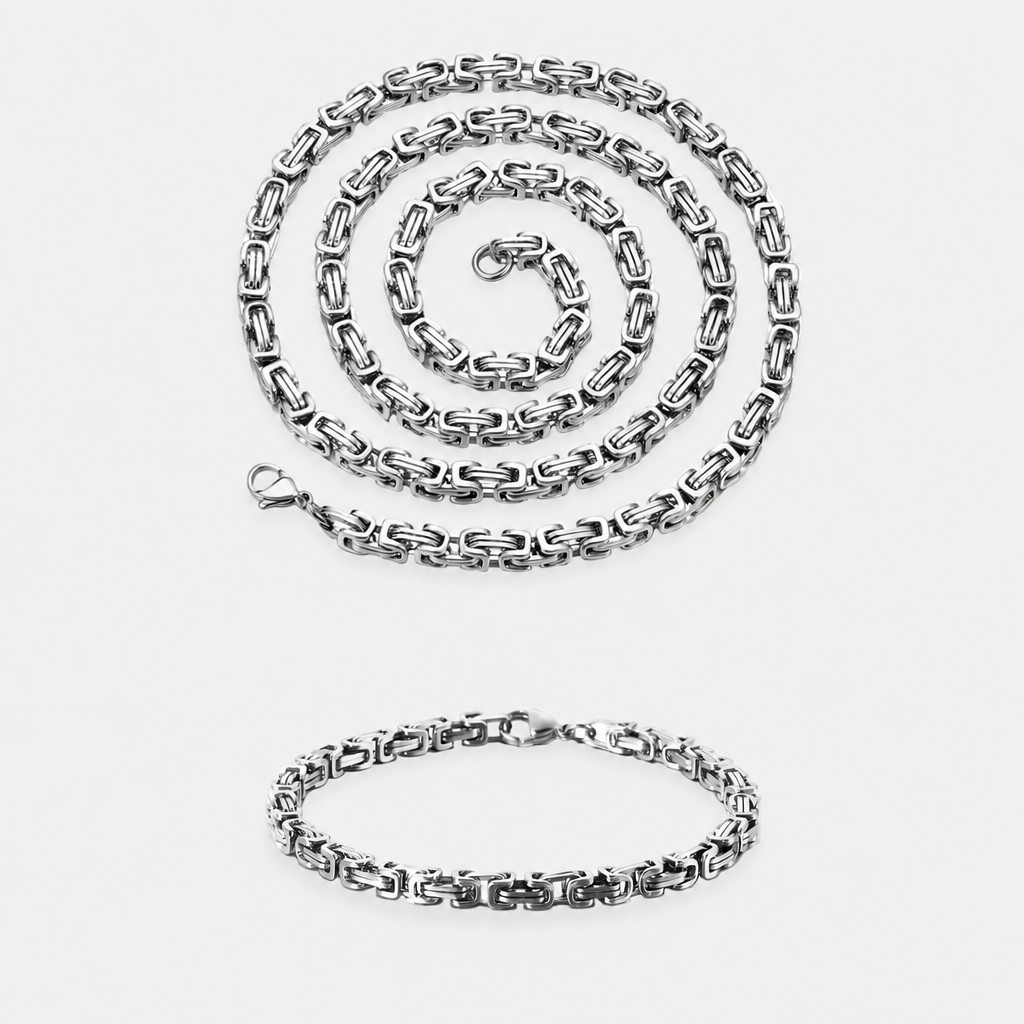 Byzantine Chain + Bracelet Combo