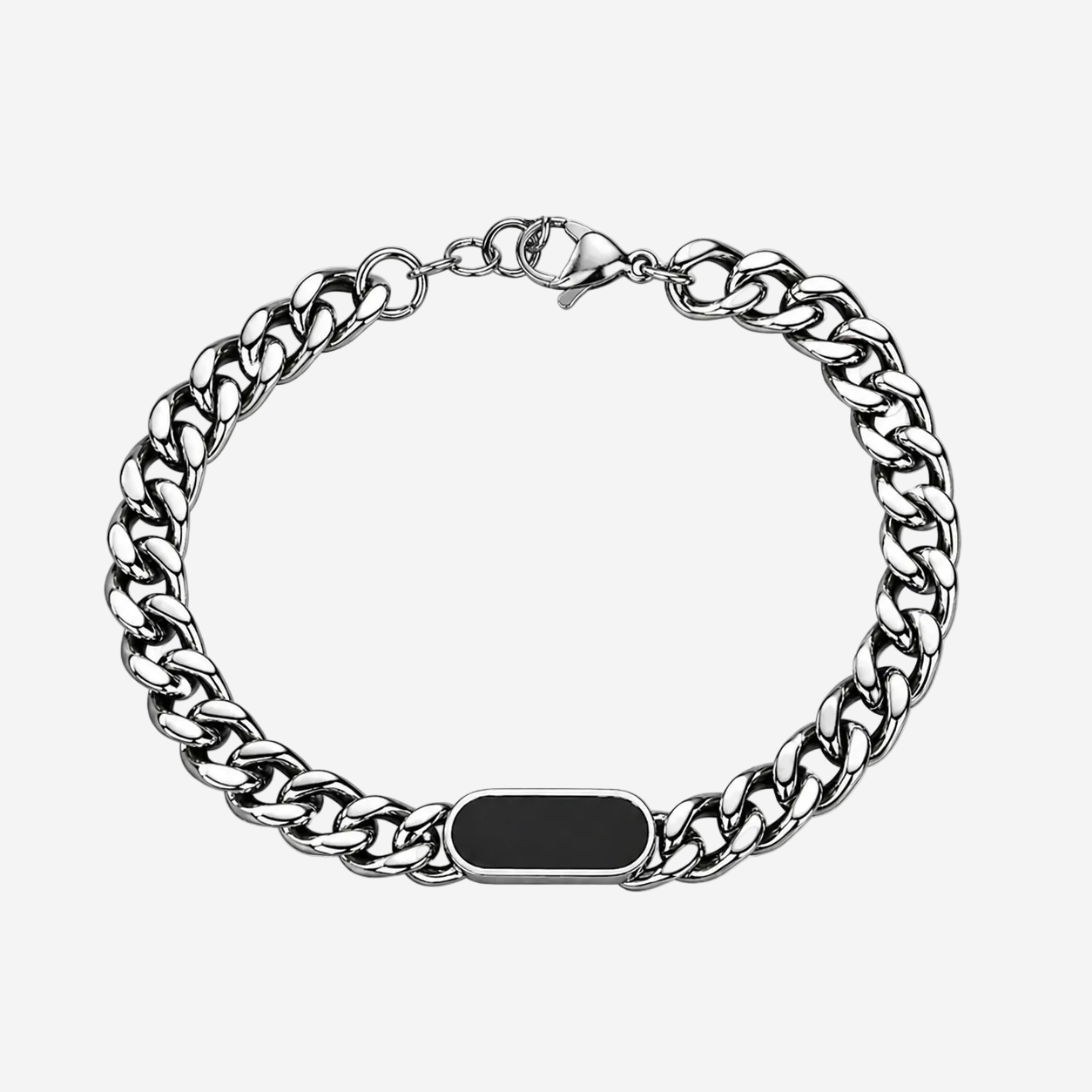 Onyx Cuban Bracelet