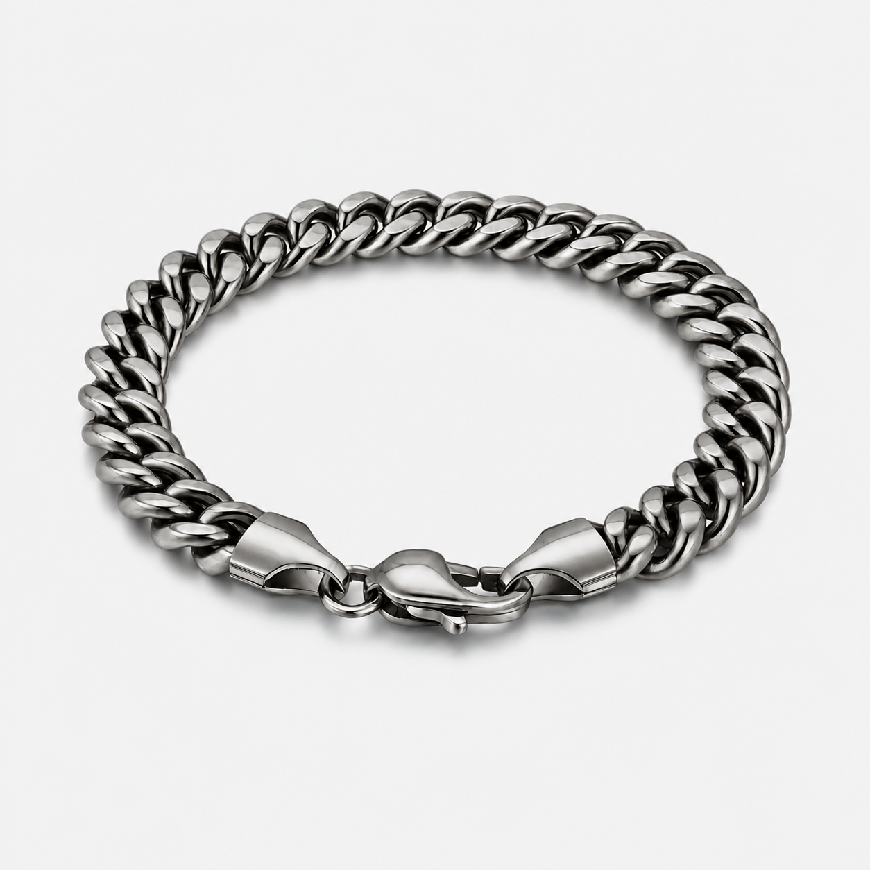 Oxidised Cuban Bracelet 7MM