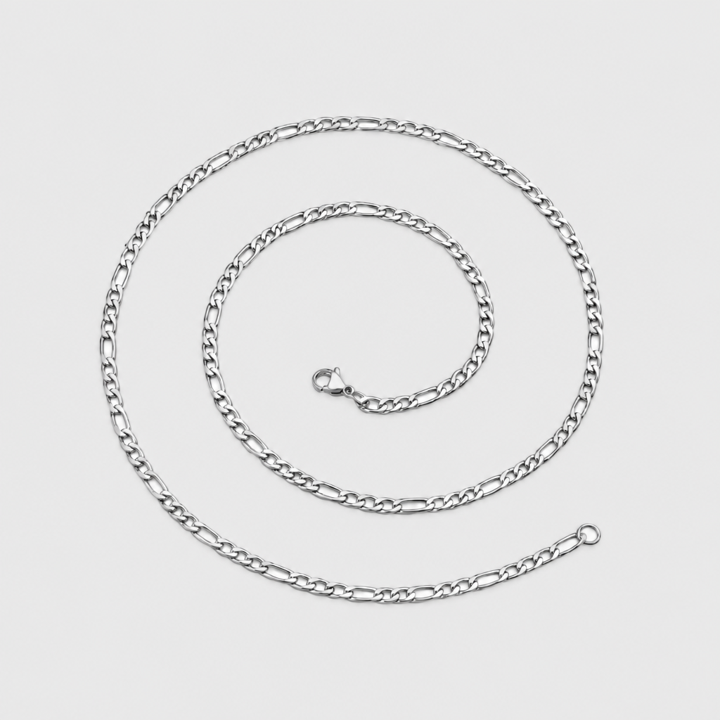 Figaro Chain + Bracelet Combo