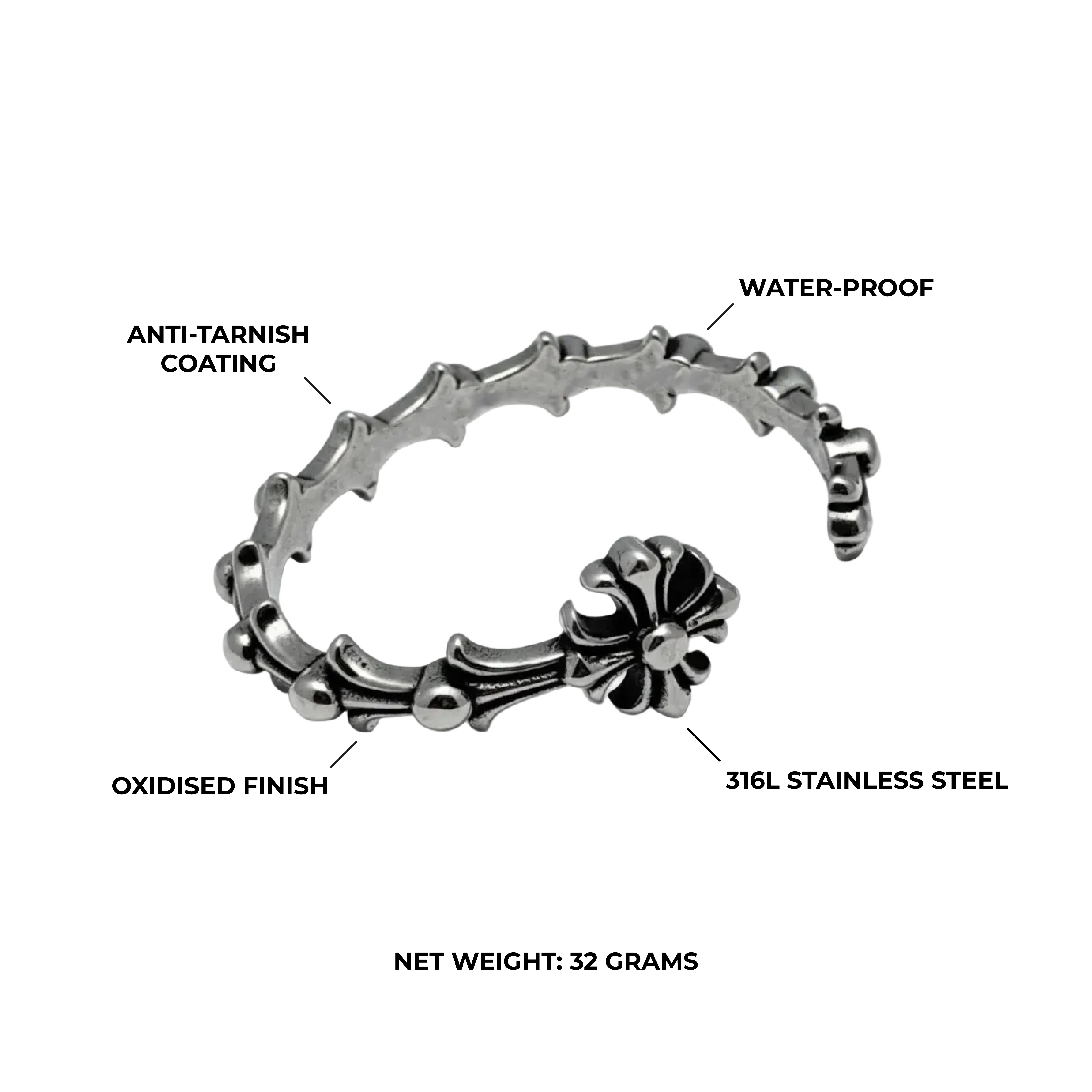 Crest Open Cuff