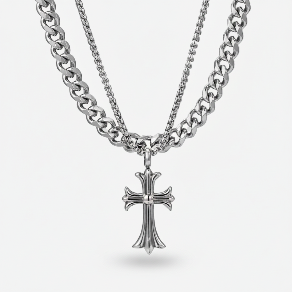 Saint's Cross Cuban Chain