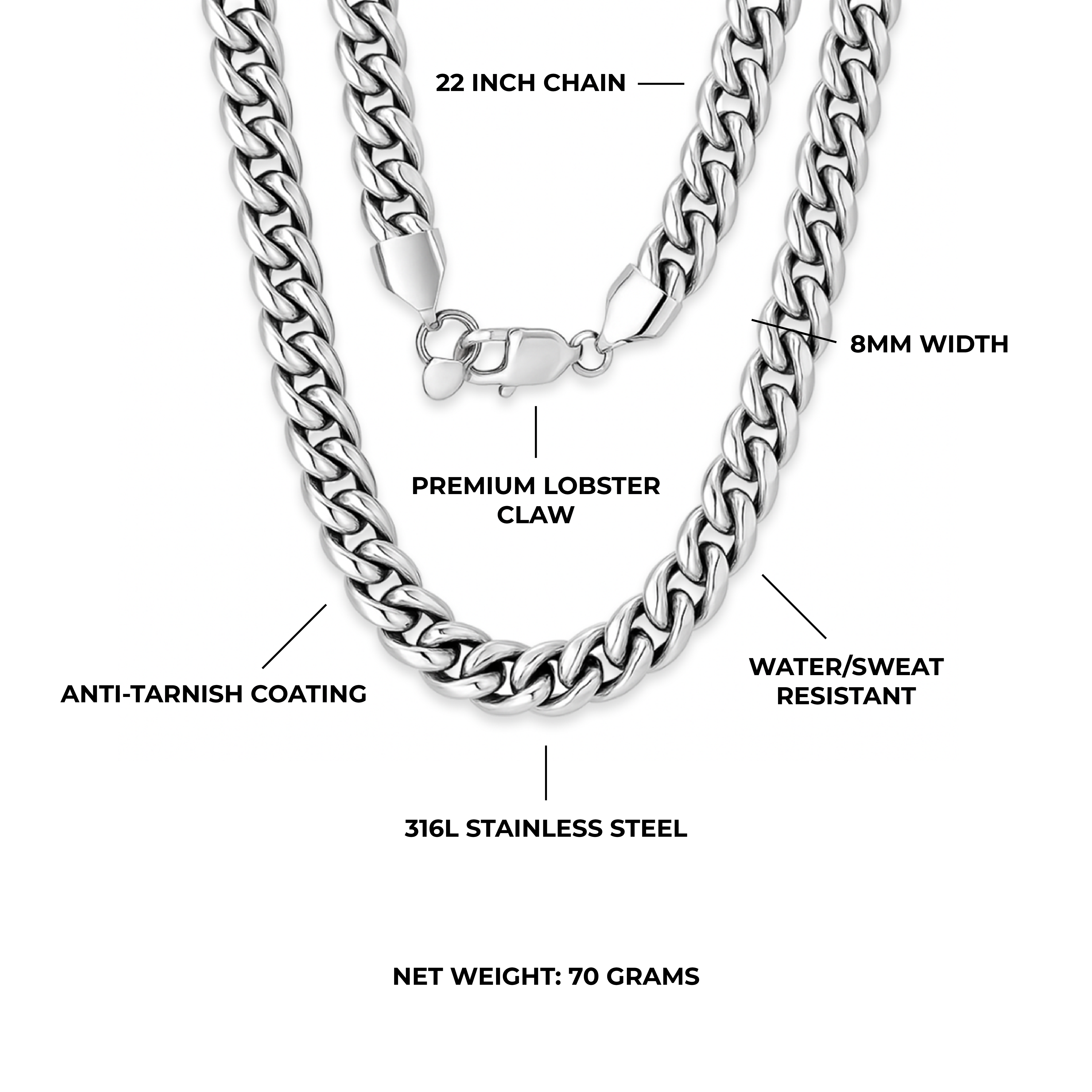 Signature Cuban Chain 8MM