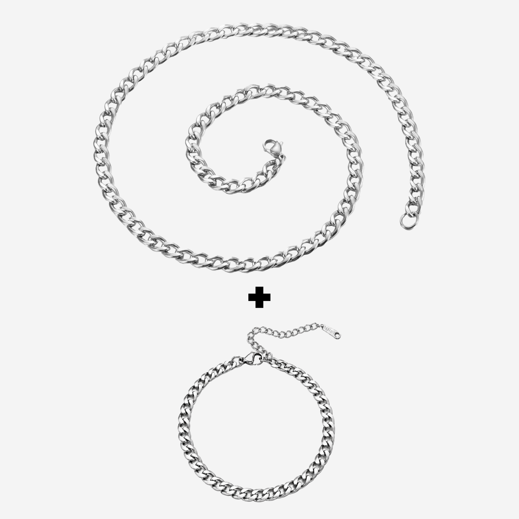 Cuban Chain + Bracelet Combo