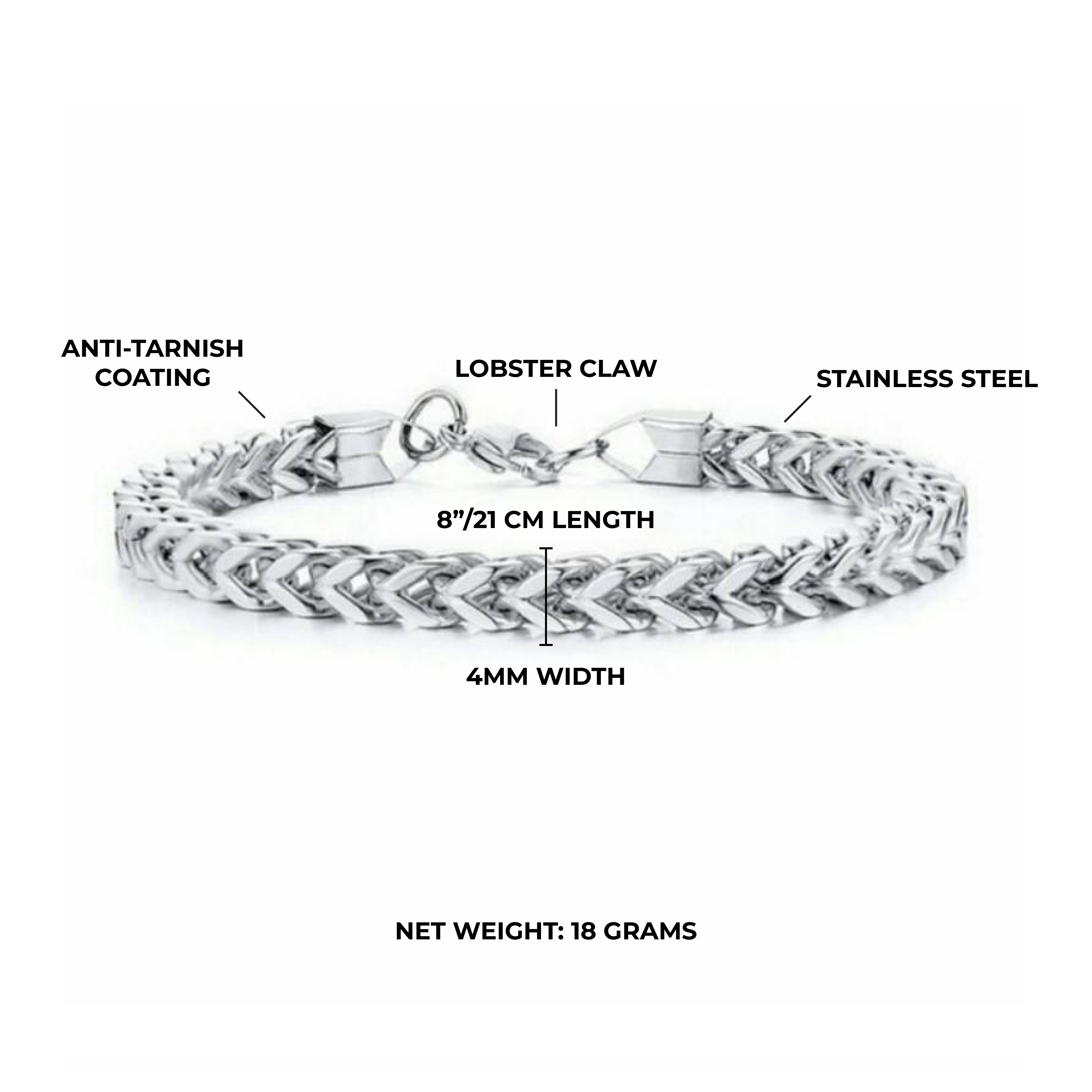 Curb Bracelet 4MM