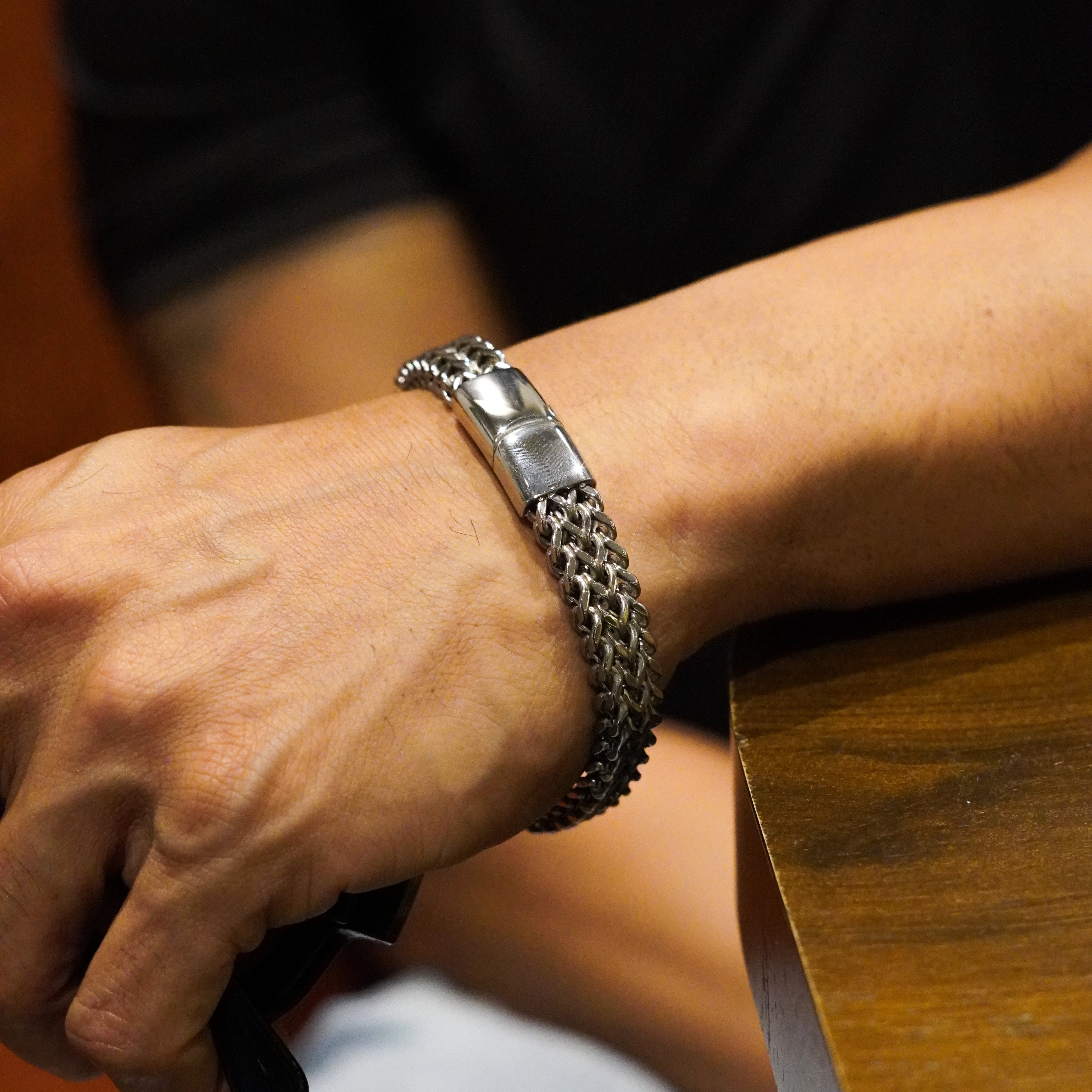 10MM Dual Curb Bracelet
