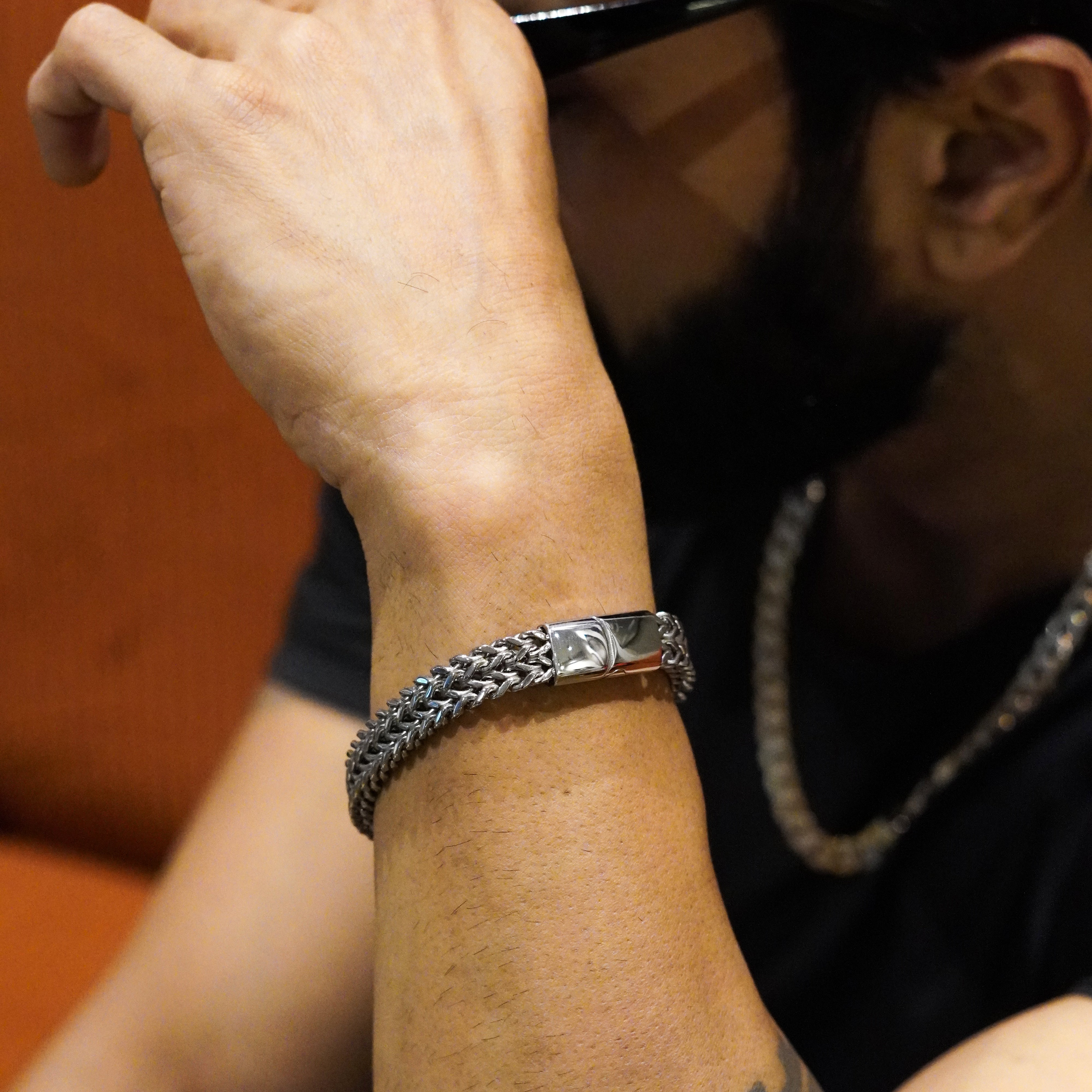 10MM Dual Curb Bracelet