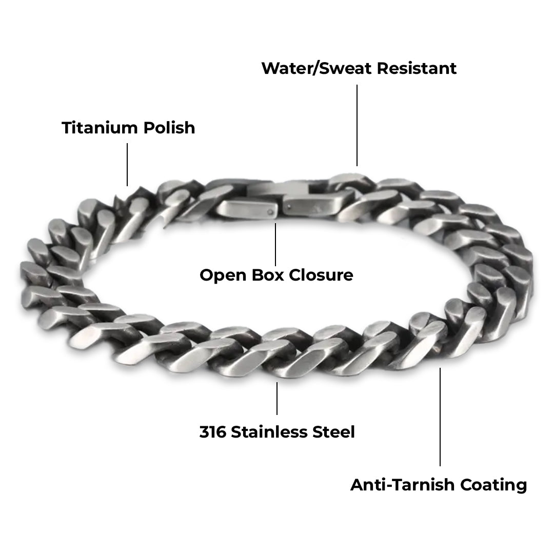 Titanium Cuban Bracelet 10MM