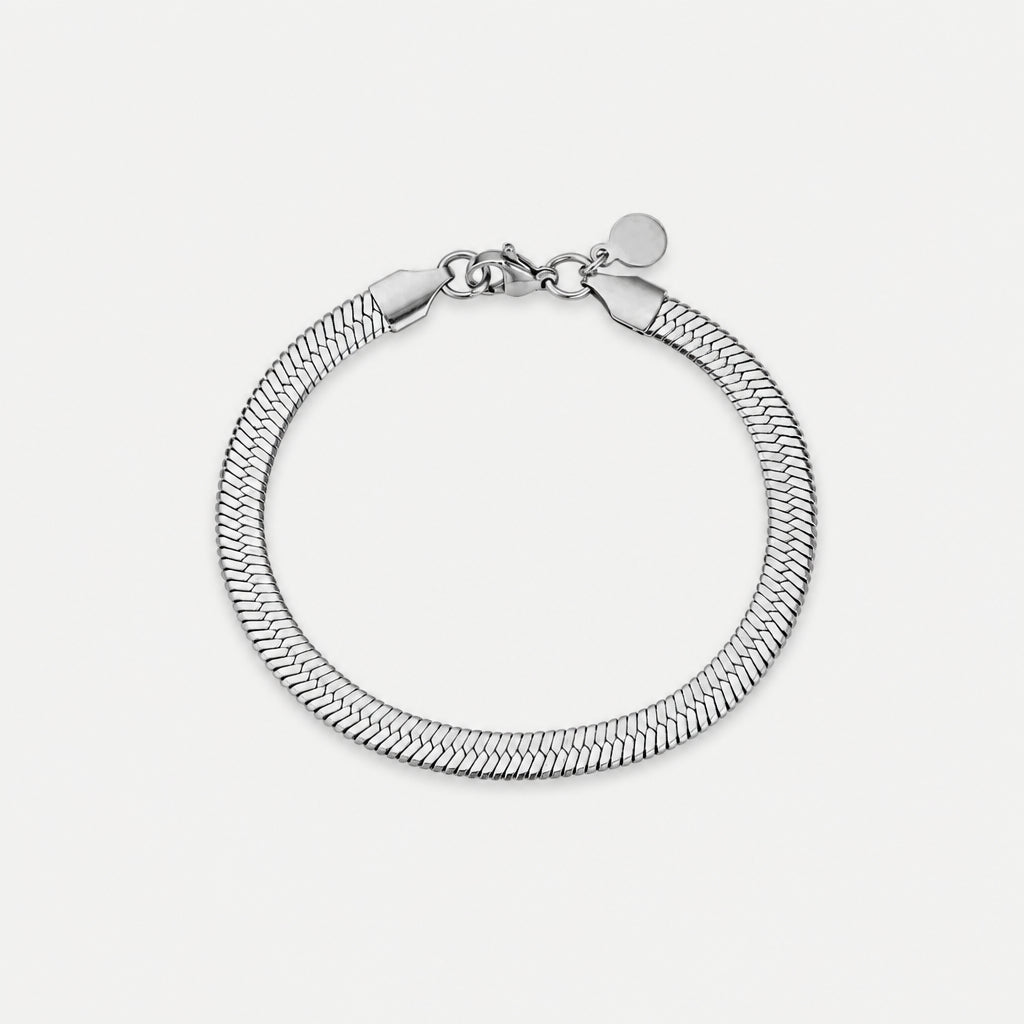 Thick Herringbone Chain + Bracelet Combo