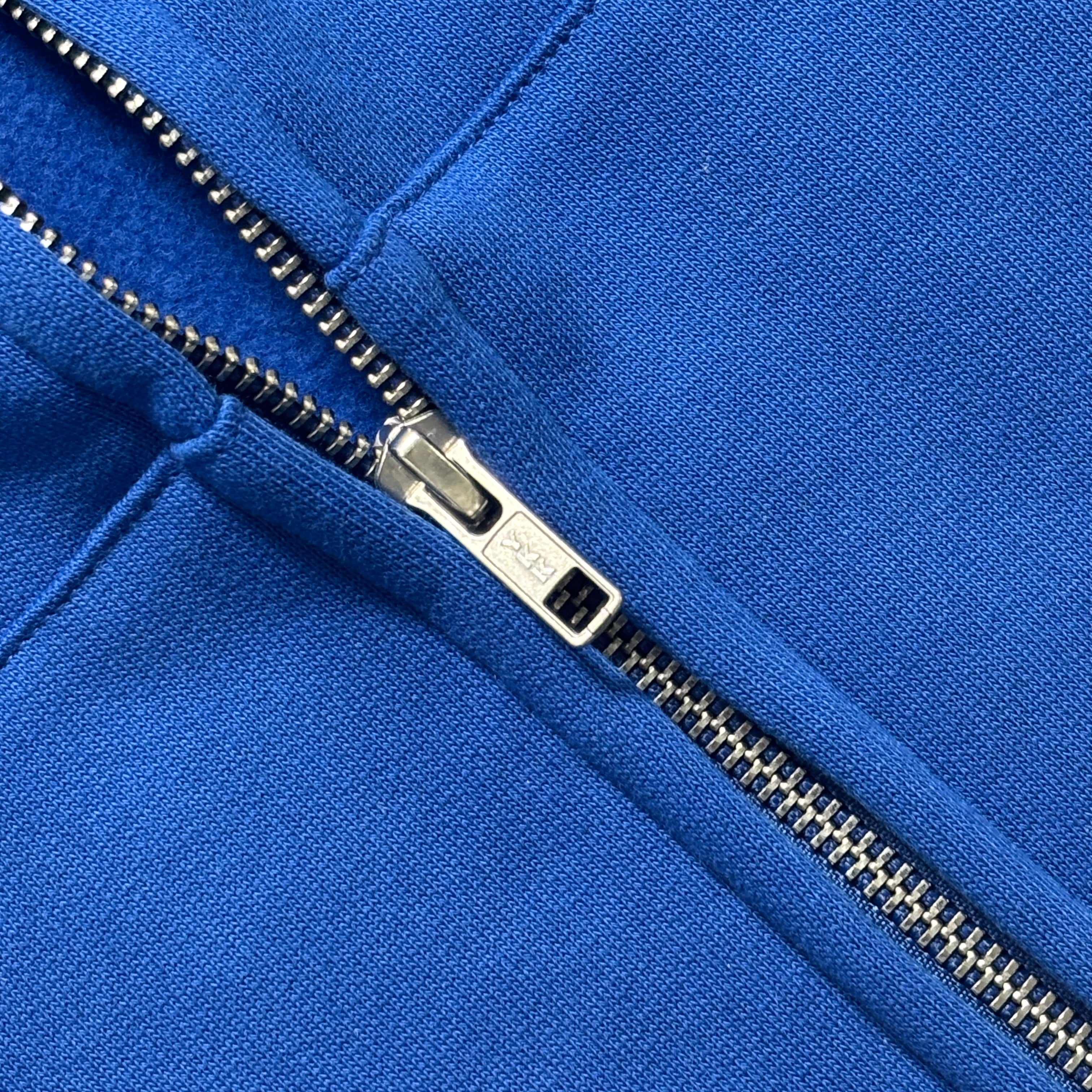 Patchwork Zip Hoodie Classic Blue