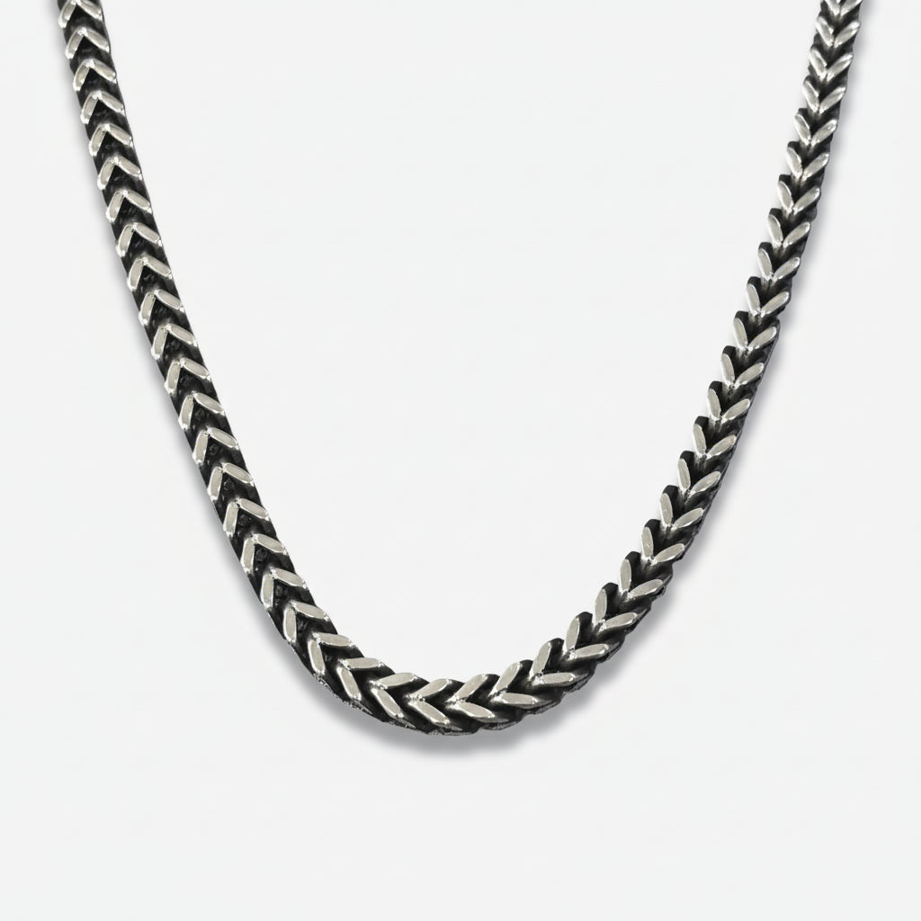 Obsidian Curb Chain 6MM