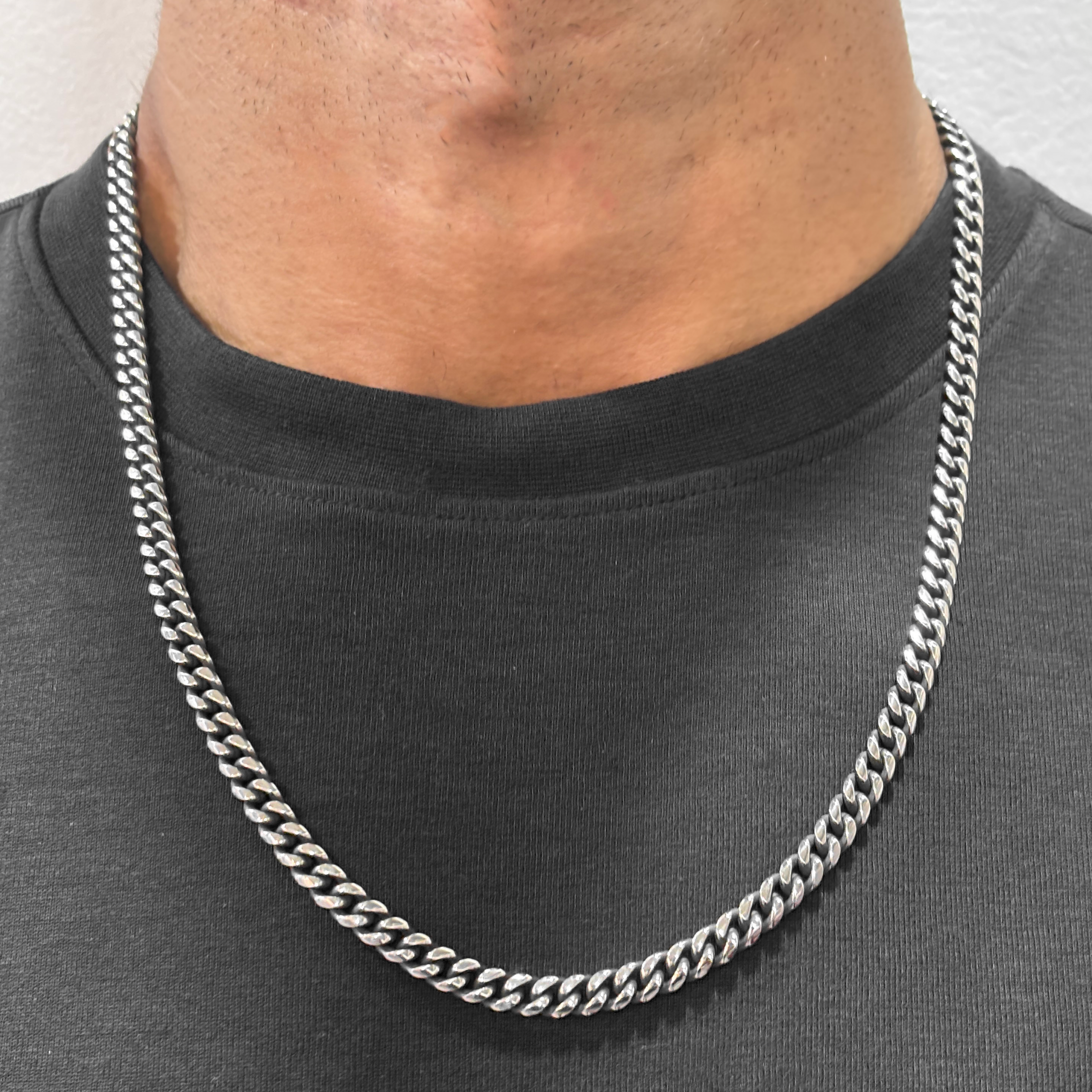 Oxidised Cuban Chain 5MM