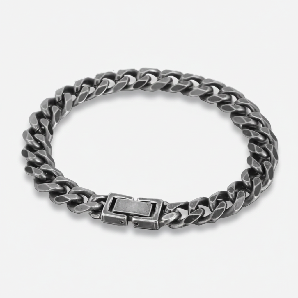 Obsidian Cuban Bracelet 10MM