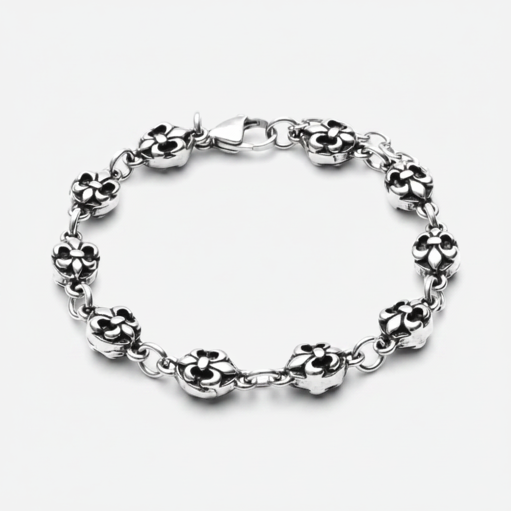 Iron Bloom Thick Bracelet