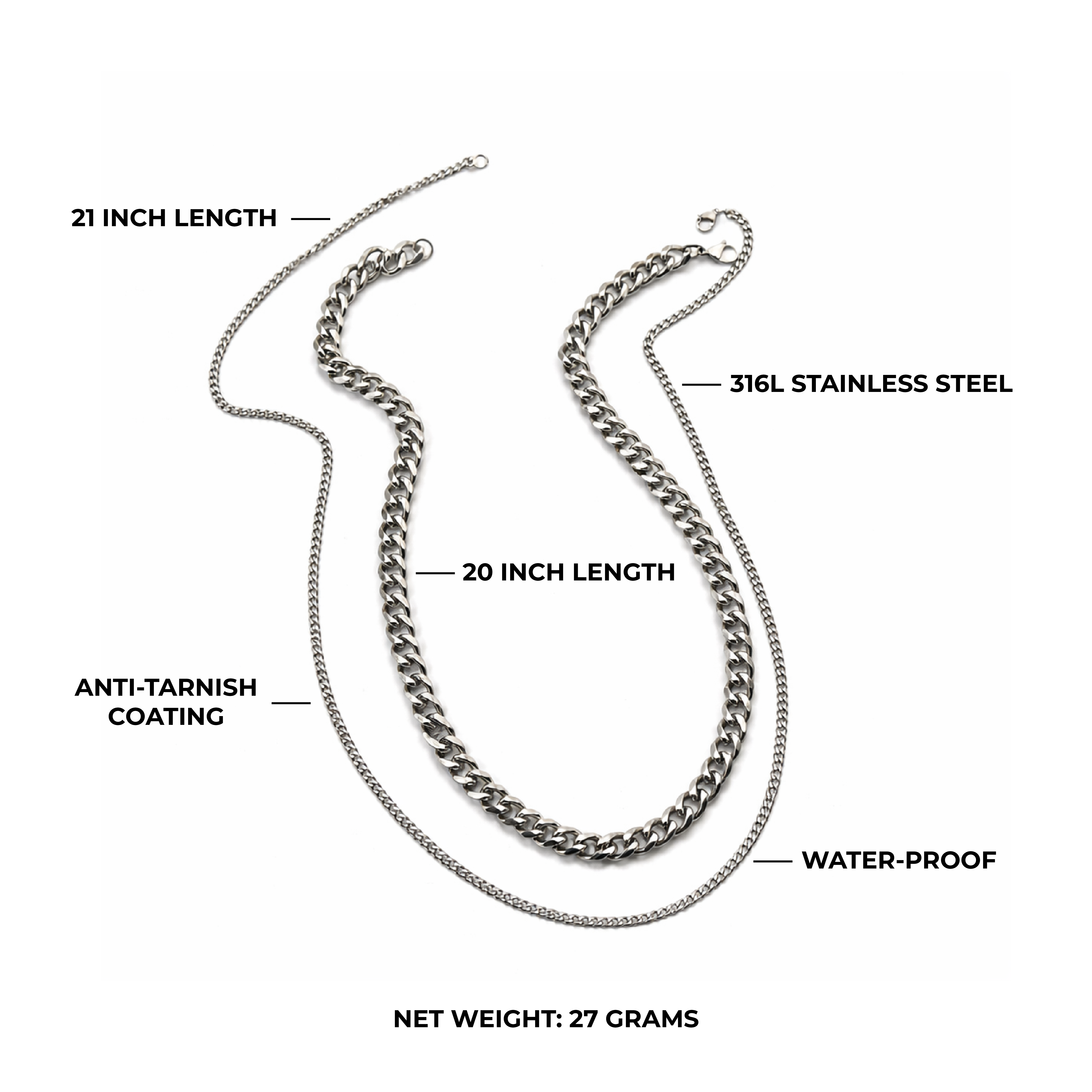 Stacked Cuban Chain