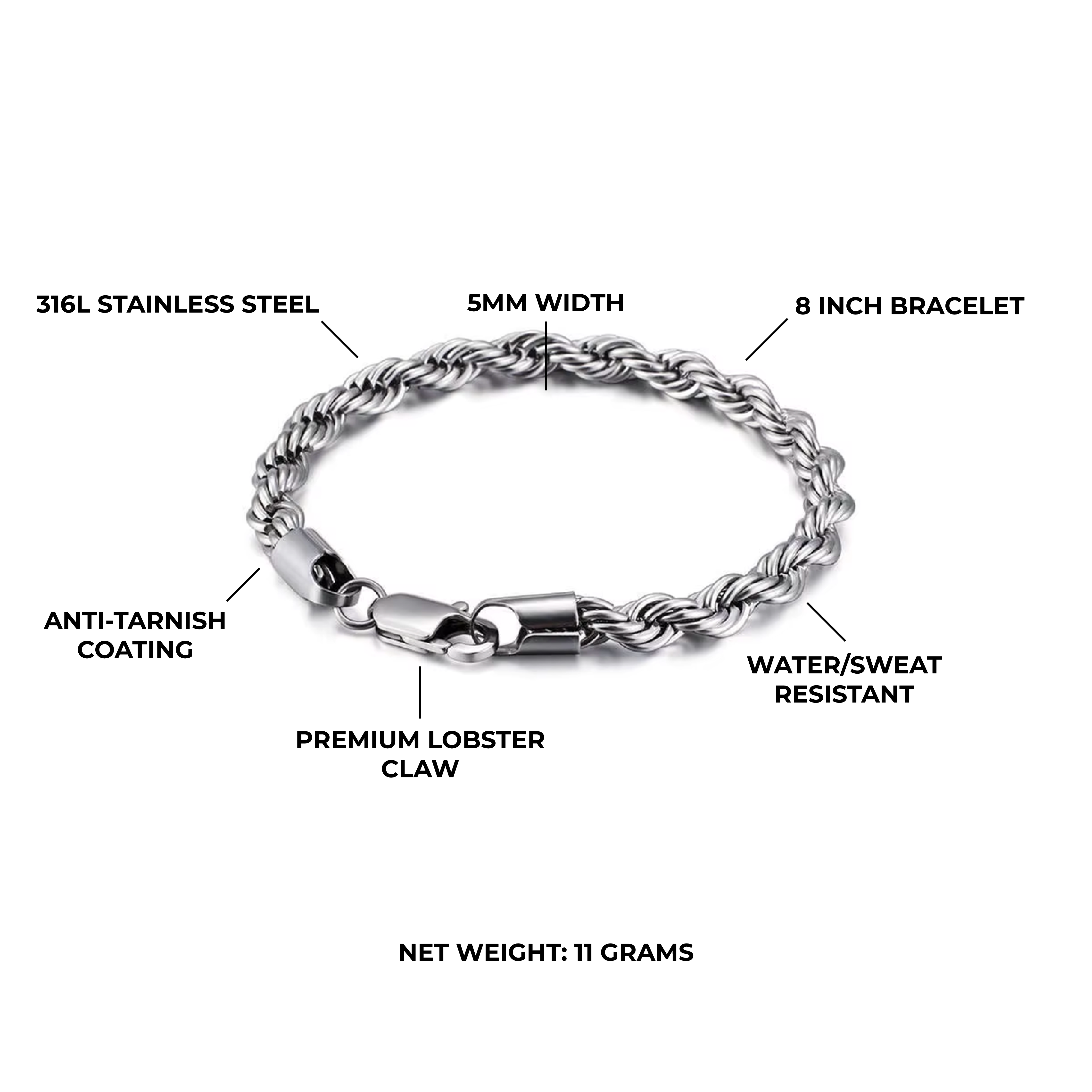Twisted Bracelet 5MM