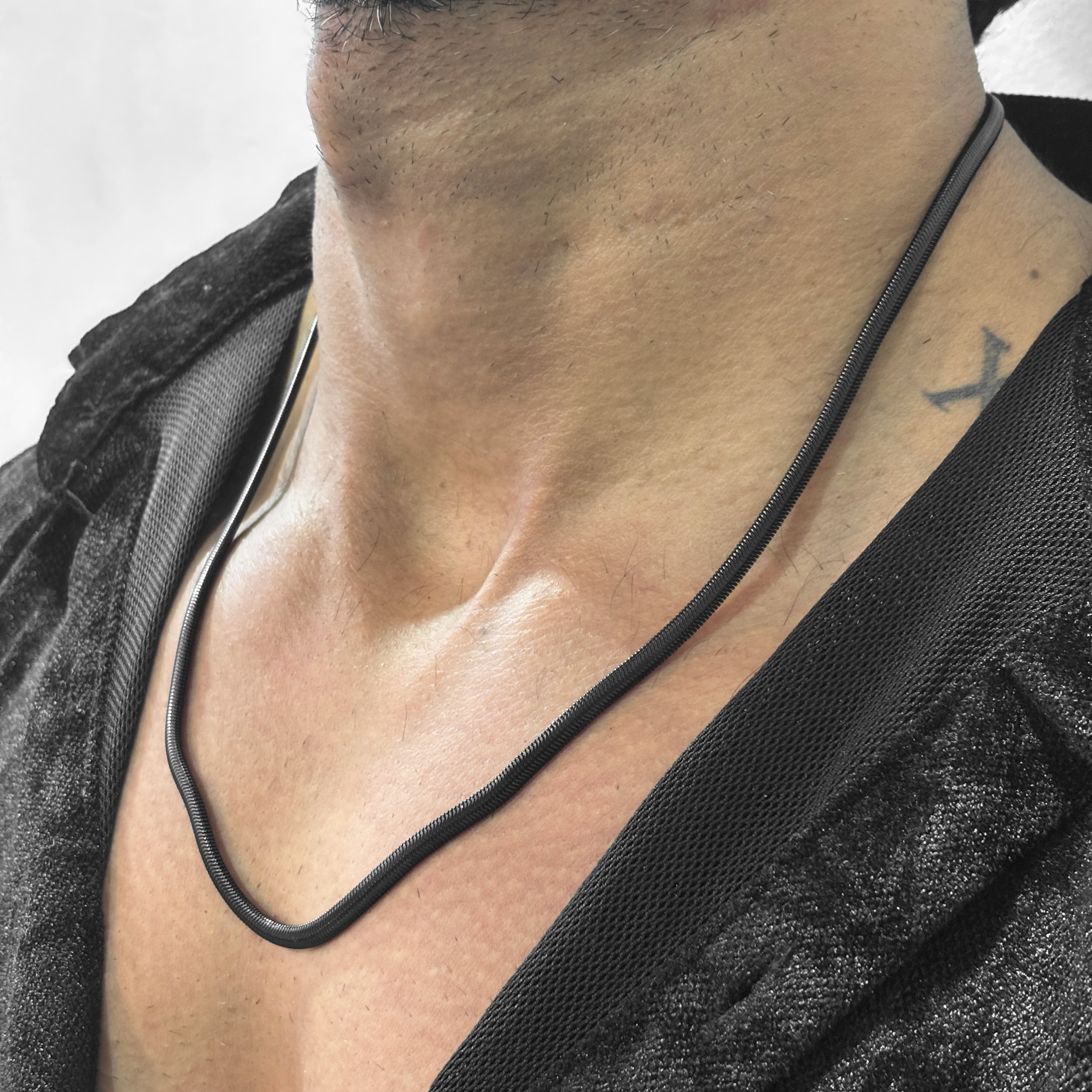 Black Herringbone Chain 3MM