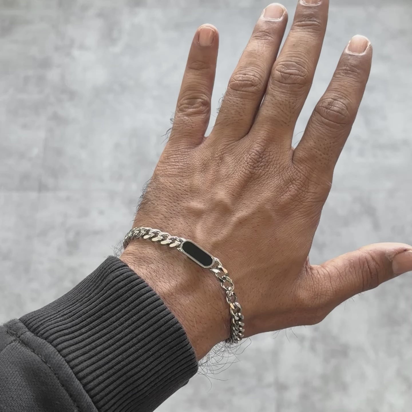 Onyx Cuban Bracelet