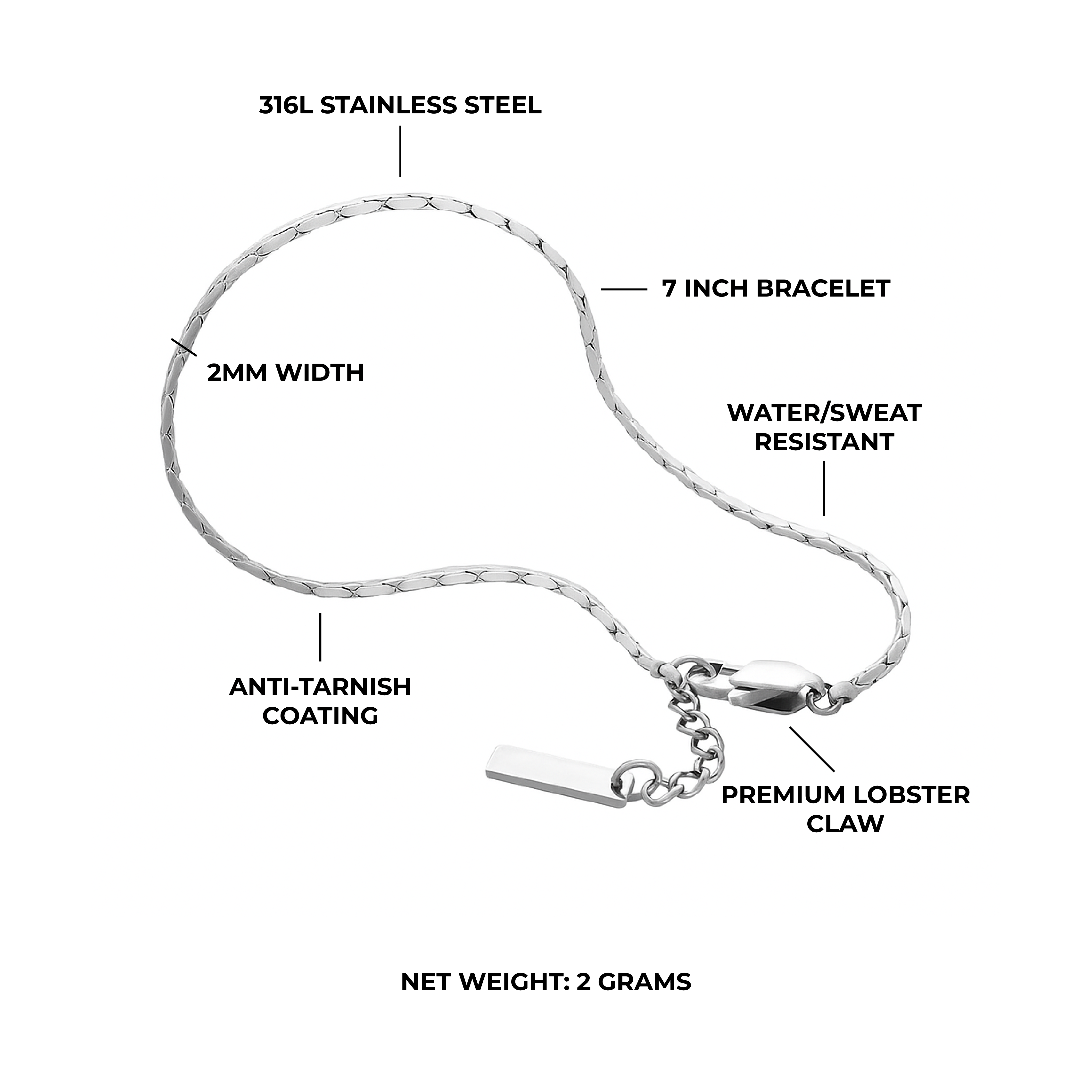 Venetian Bracelet 2MM